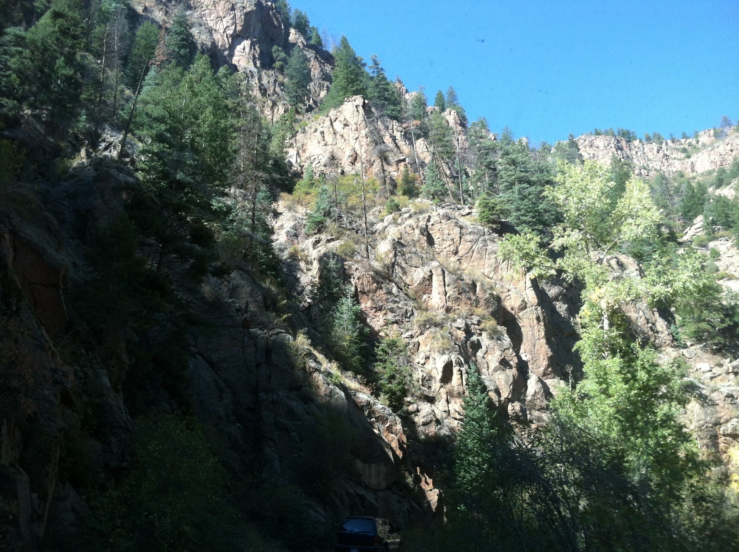 On our way to Cripple Creek, Colorado, it is a beautiful drive.  Drive slow!