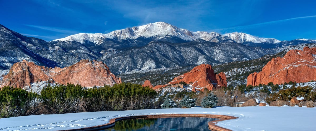 Pikes Peak at Garden of the Gods