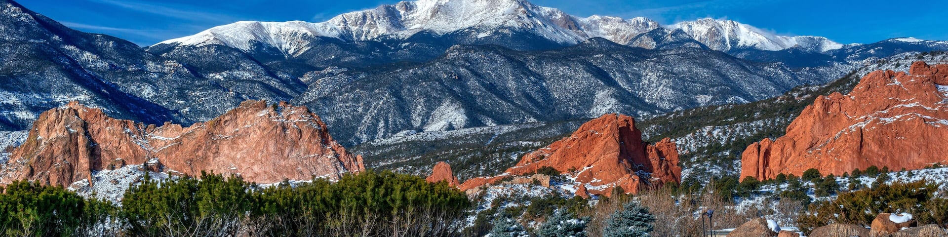 Pikes Peak at Garden of the Gods