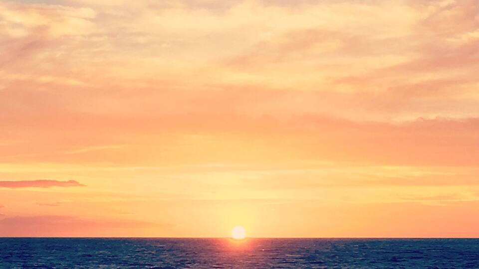 Sunset on the Water. Ahh, the simple pleasures in life are always free...