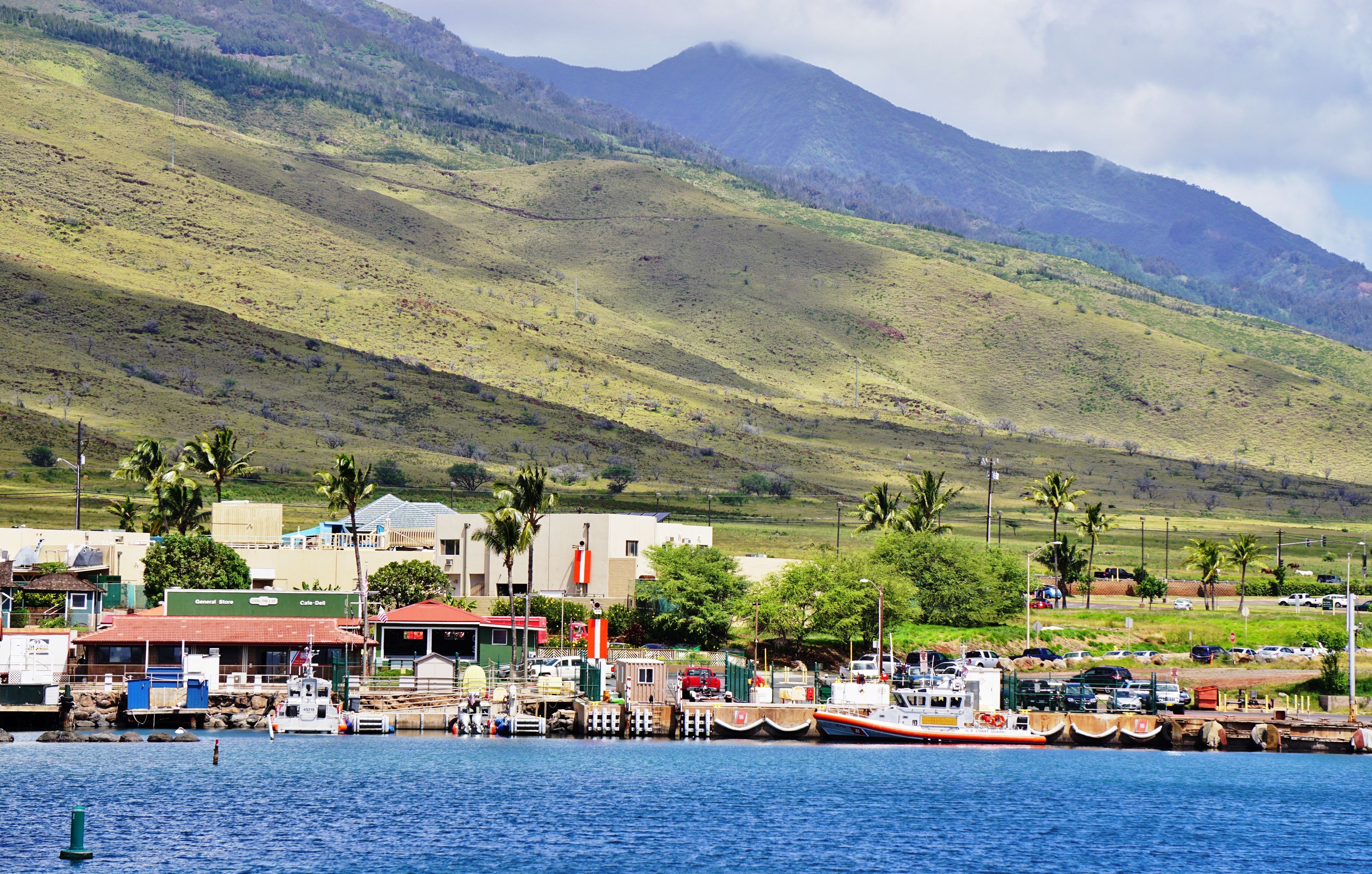 The harbor village of Maalaea on the West coast of Maui, Hawaii
