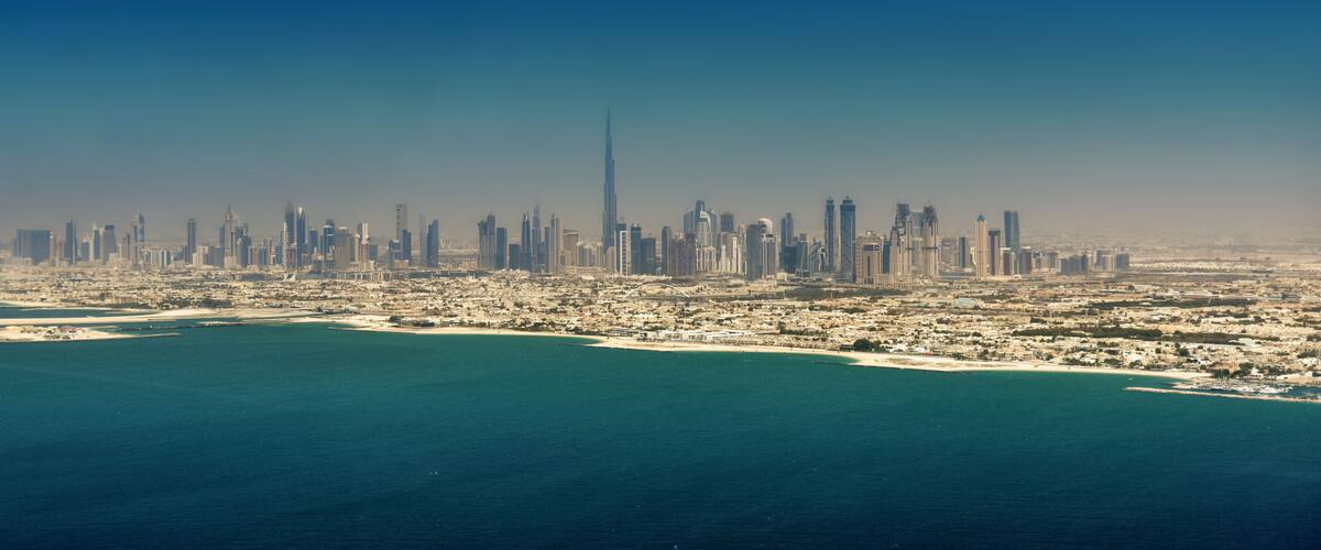 Panoramic view of Dubai