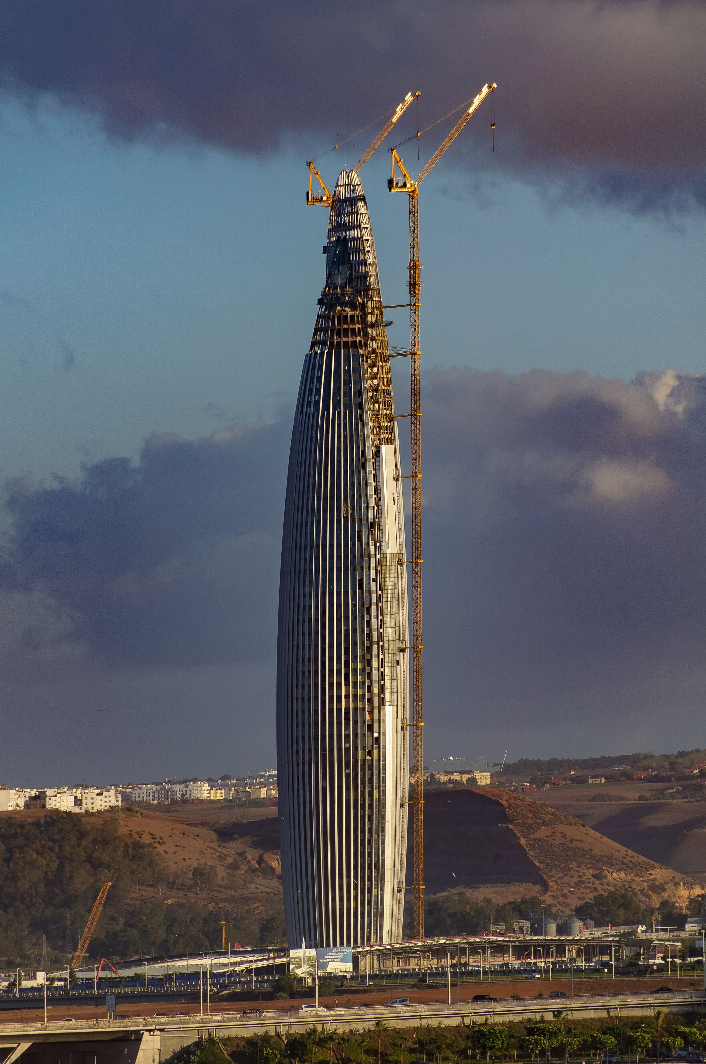 Morocco. Rabat. Mohammed VI Tower.