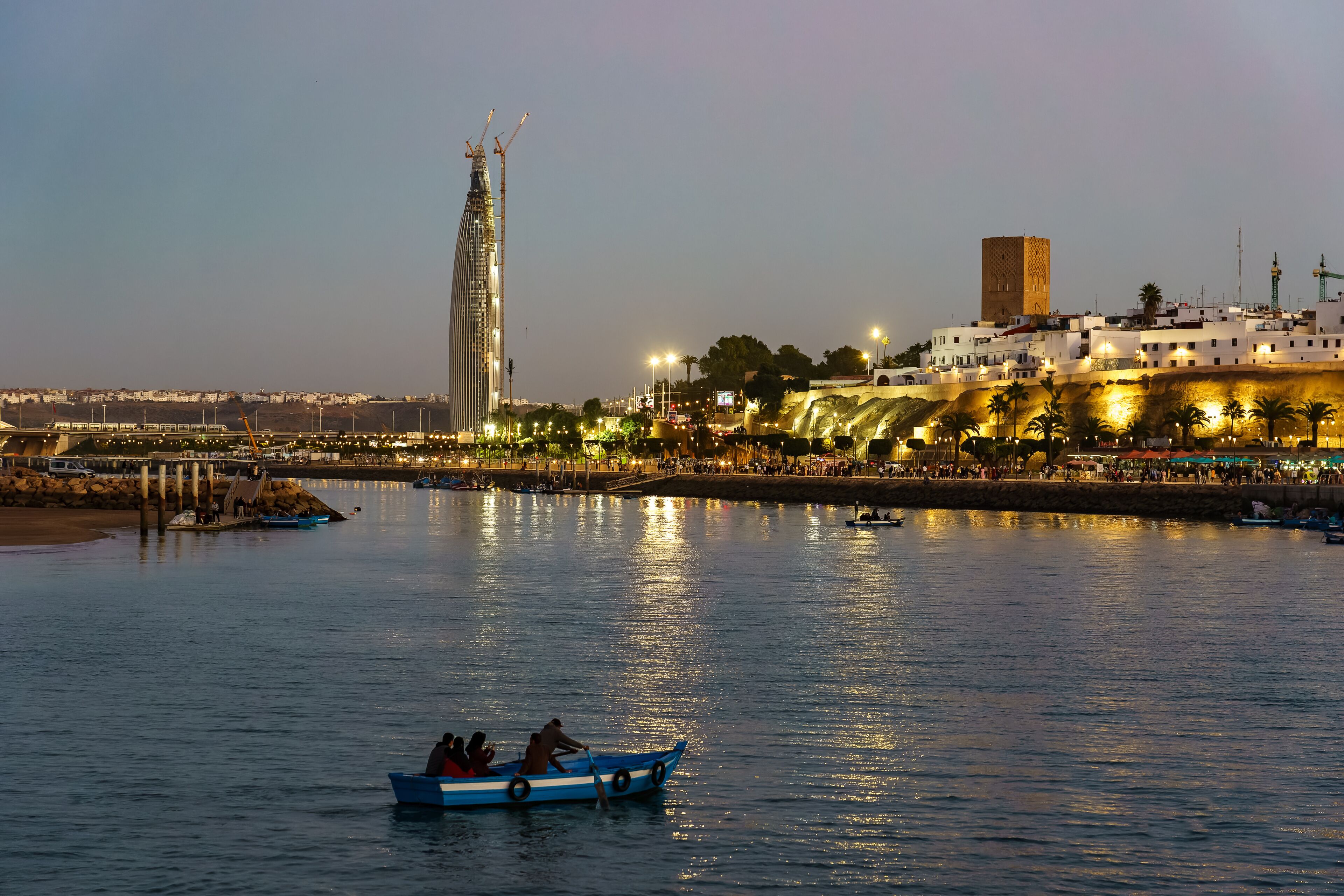 Morocco. Rabat. Mohammed VI Tower.