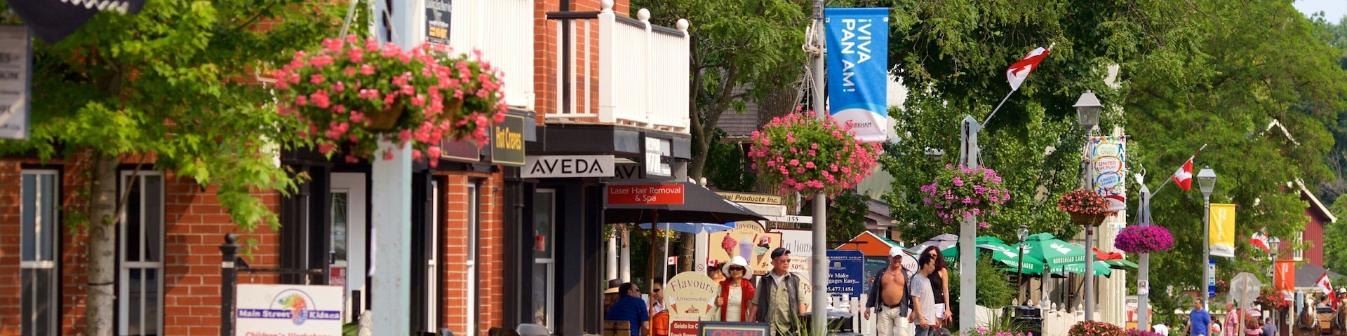 Markham which includes flowers and street scenes as well as a small group of people
