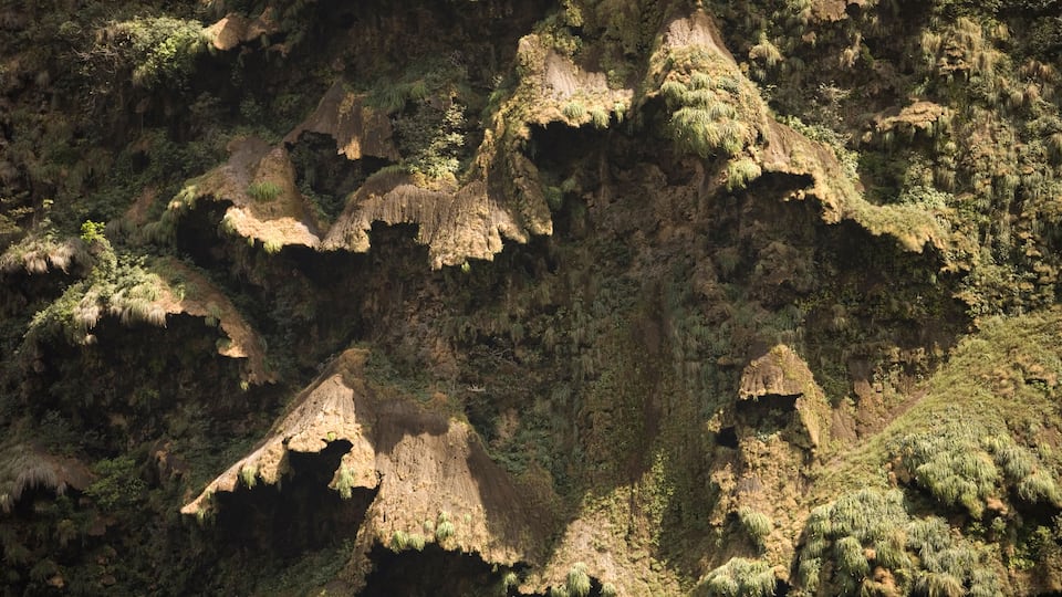 Tourists boats sail in the Sumidero Canyon in Tuxla Gutierrez, Chiapas, Mexico