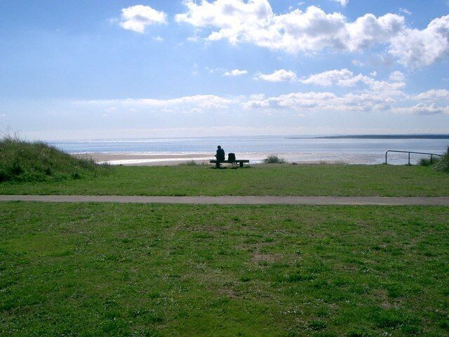 The Tay Estuary. Viewed from public park in Monifieth.