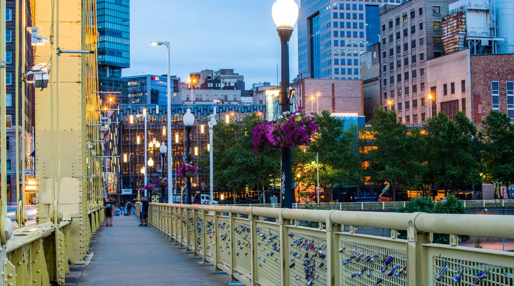 Skyline of Pittsburgh, Pennsylvania fron Allegheny Landing across the Allegheny River
