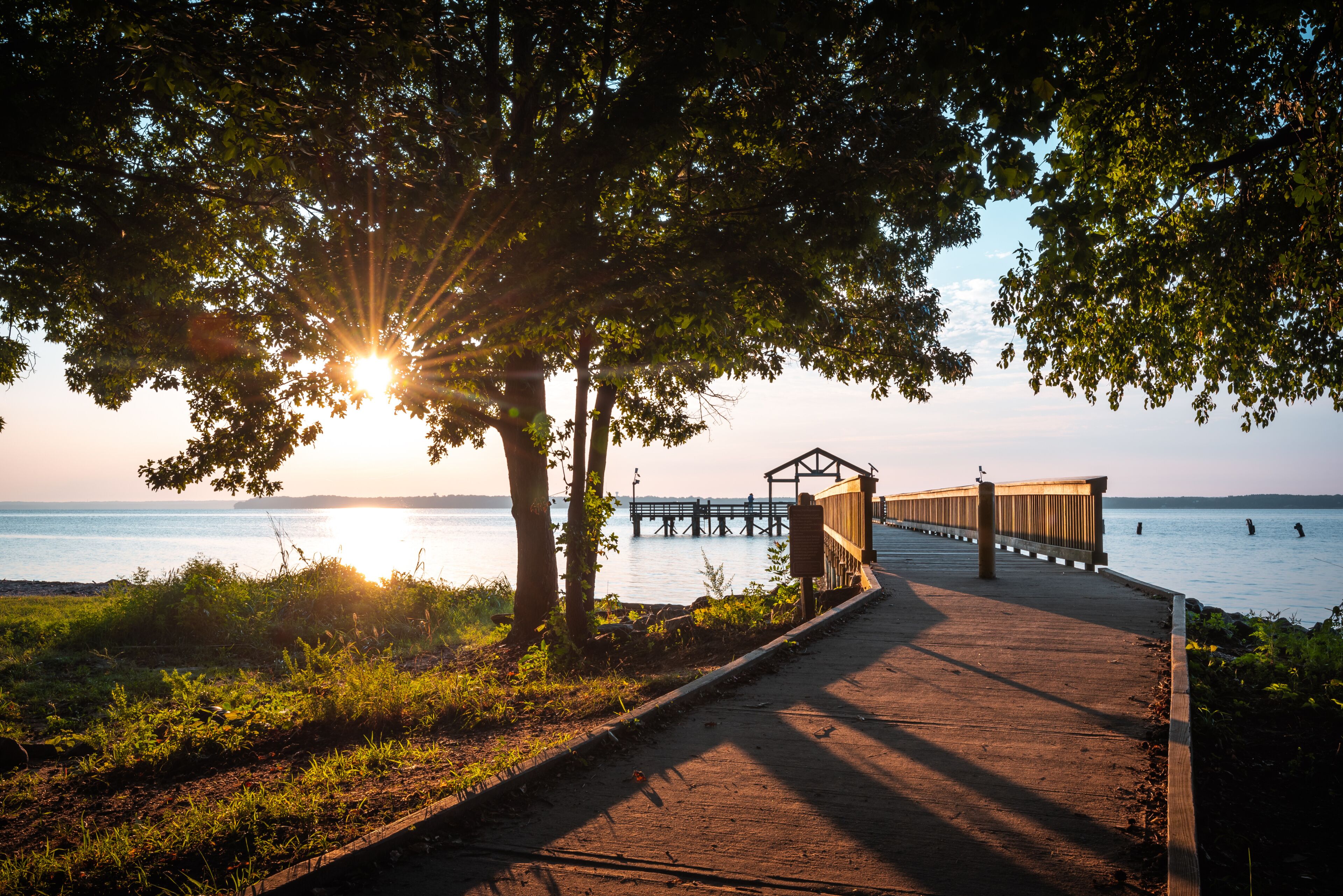 A Spring morning along the Potomac River at Leesylvania State Park in Woodbridge, Virginia.