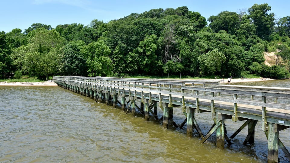 Fishing pier in Leesylvania State Park, Woodbridge, Virginia