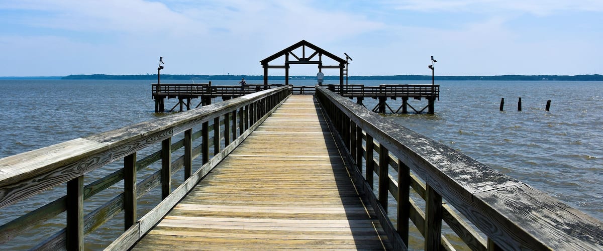 Fishing pier in Leesylvania State Park, Woodbridge, Virginia