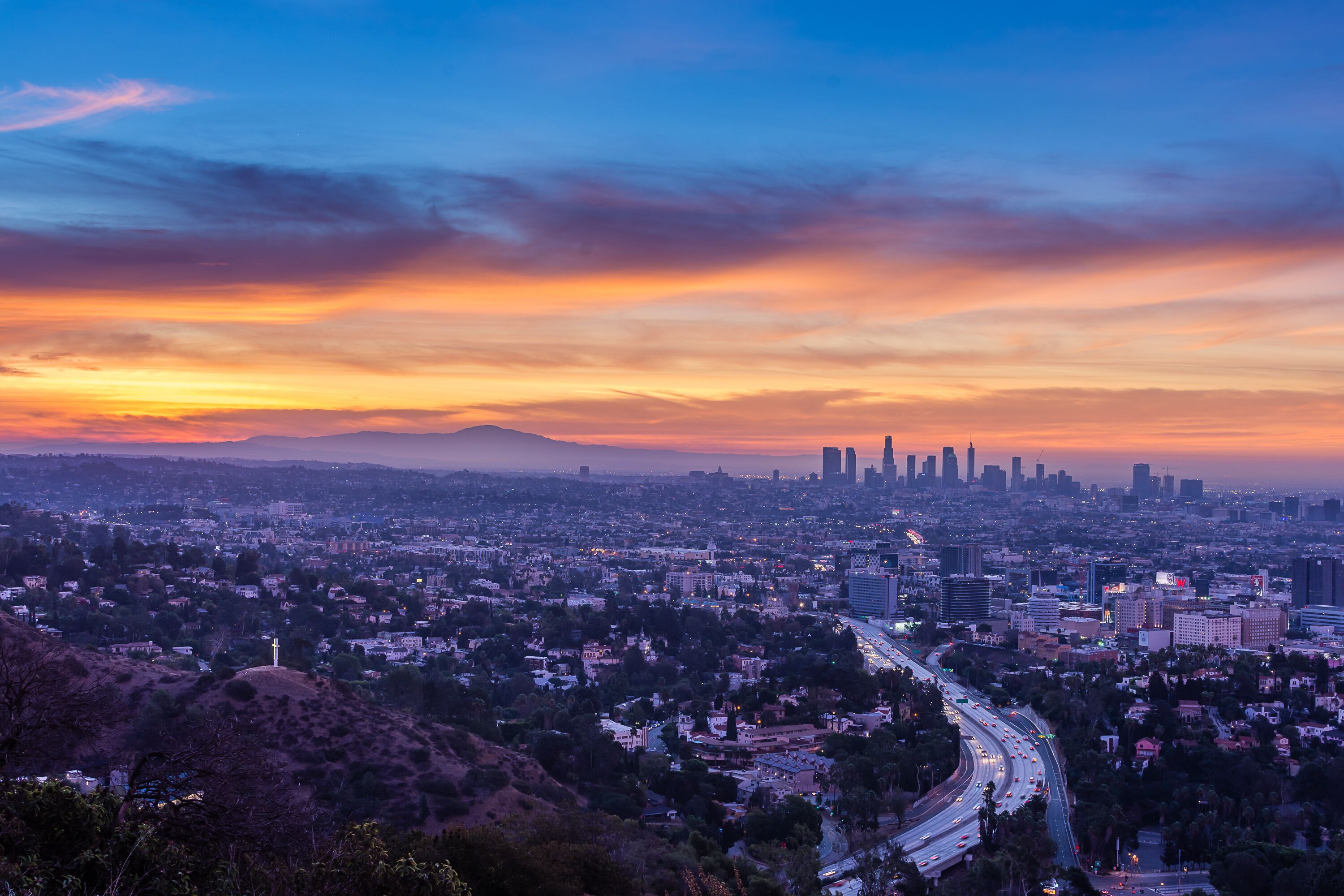 Sunrise from the Hollywood Bowl Overlook