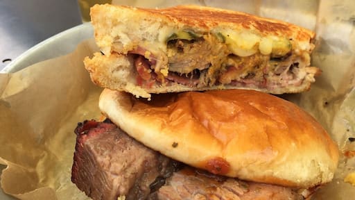 The brisket sandwich was sooo good! Recommend it! #bbq #yum #food