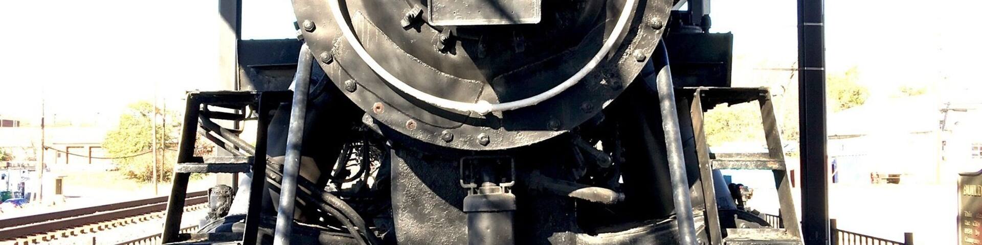 Under a shed adjacent to the red brick depot in downtown Winder is Gainesville Midland No. 208, a Baldwin 2-10-0 built in 1930. This locomotive also served as Seaboard Air Line No. 530. Seaboard donated it to Winder and Barrow County in 1959.
