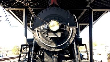 Under a shed adjacent to the red brick depot in downtown Winder is Gainesville Midland No. 208, a Baldwin 2-10-0 built in 1930. This locomotive also served as Seaboard Air Line No. 530. Seaboard donated it to Winder and Barrow County in 1959.