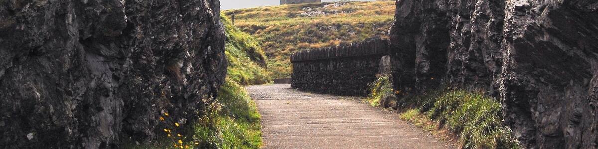 Approaching the lighthouse