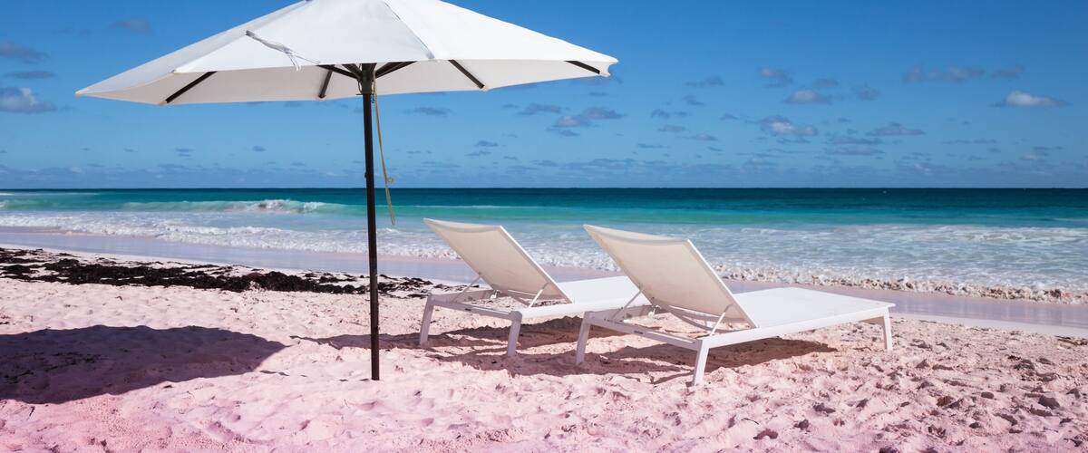 pink sands beach, Bahamas