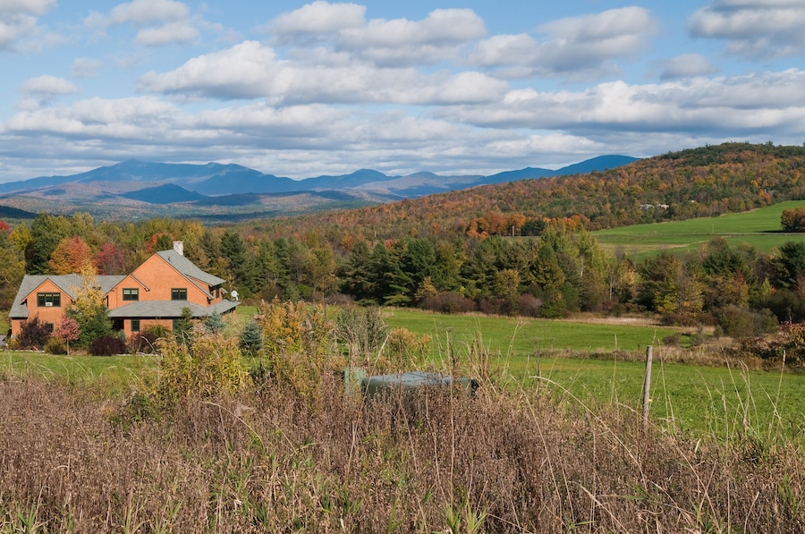 Autumn colors in New England, Williston, Vermont