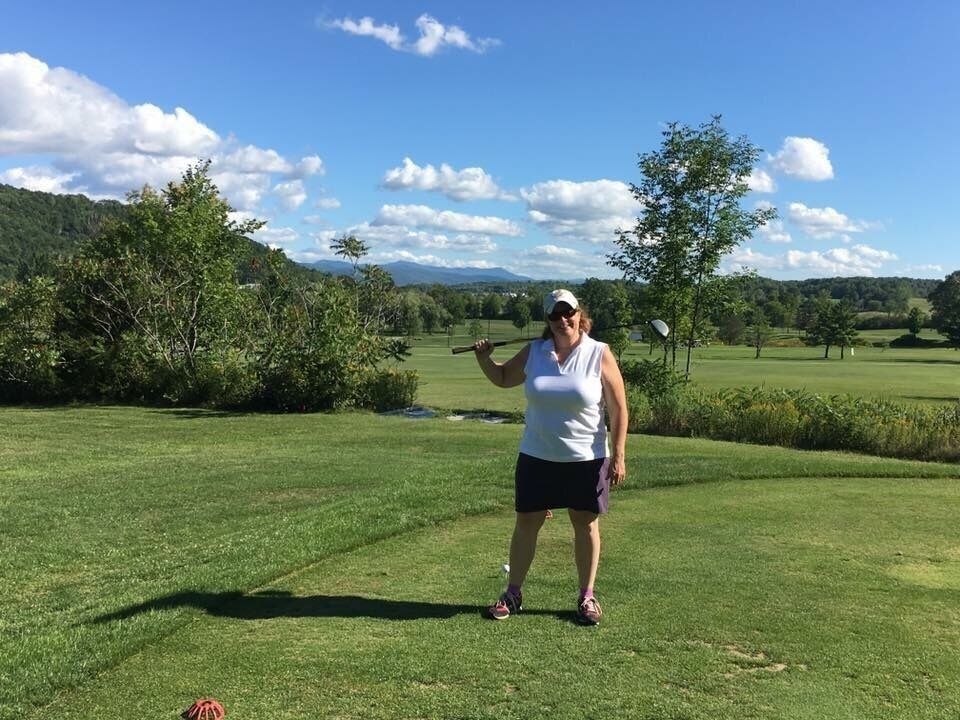 Beautiful day at Rocky Ridge public golf course! Challenging holes. 