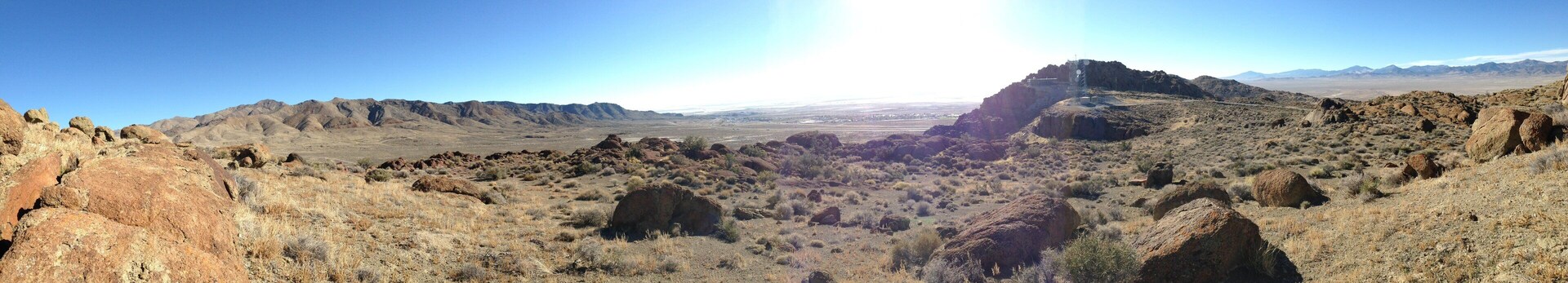 Caption---- Panorama view of The Wendover, NV Desert