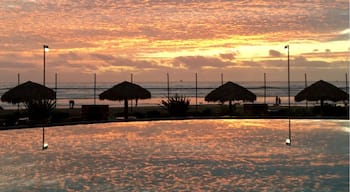 Brilliant sunset after a rainy day