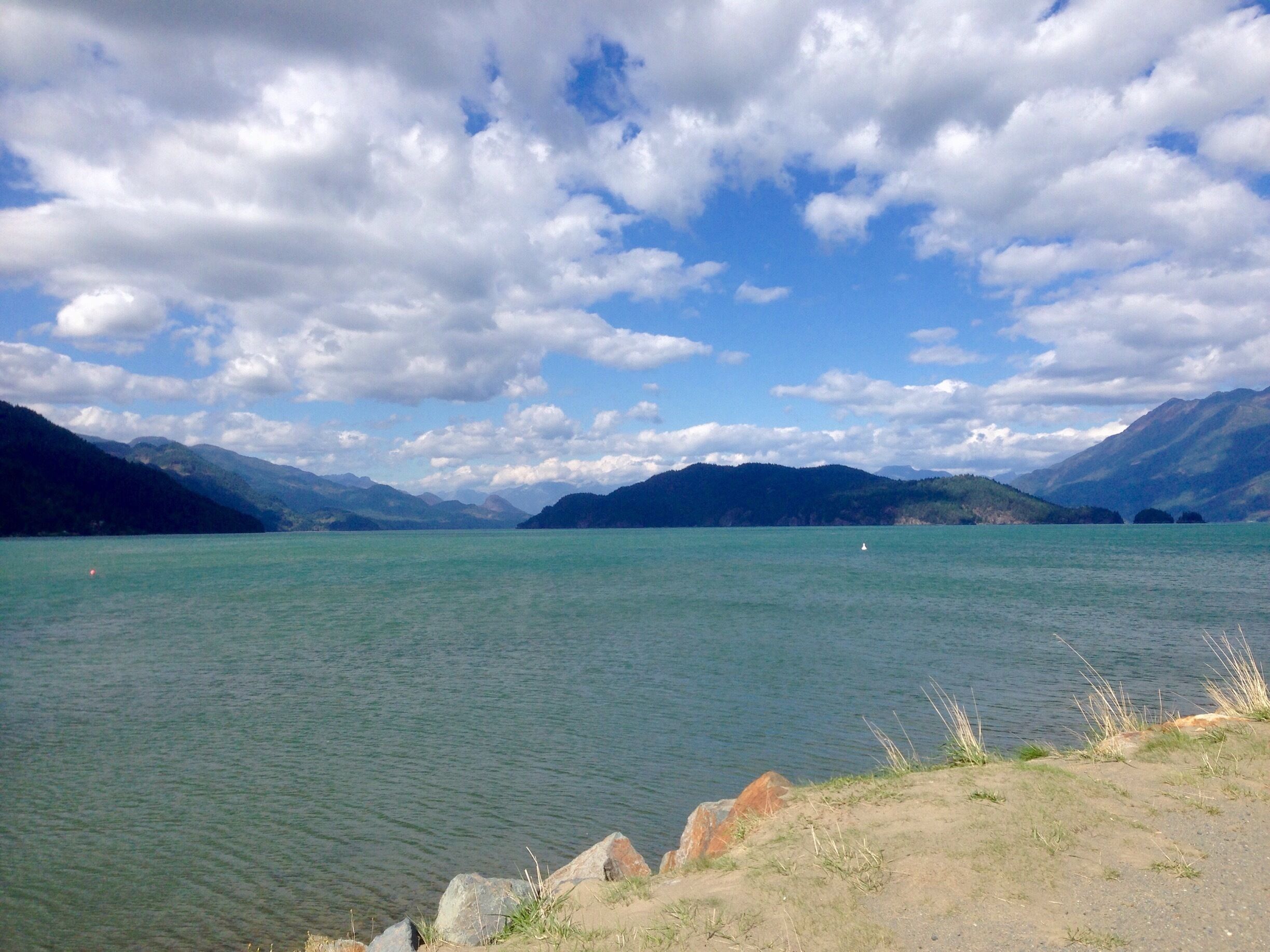 Love the colours of Harrison Lake!