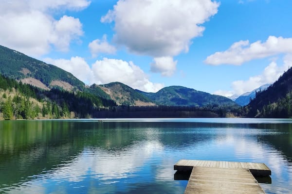 The one place that was sunny for me to warm my bones. This lake no motors are allowed. The park sits midway up the mountain but under the snow line. The park itself is incredibly beautiful with a beach trail that takes you along the edge of the lakes within the park. There are no showers here so something to keep in mind. Only out houses and water pumps. The drive from the base to the park is about 15 minutes and there are lots of pot holes when I went so don't drive too fast or it will take your car out. The closest town is Harrison Hot Springs where you can find a beautiful beach and play area for the kids as well as the Hot Springs - but it does get crazy busy there.