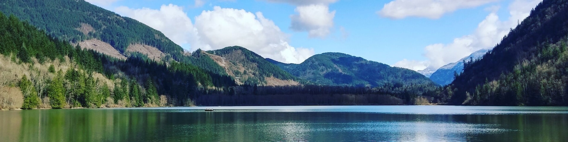 The one place that was sunny for me to warm my bones. This lake no motors are allowed. The park sits midway up the mountain but under the snow line. The park itself is incredibly beautiful with a beach trail that takes you along the edge of the lakes within the park. There are no showers here so something to keep in mind. Only out houses and water pumps. The drive from the base to the park is about 15 minutes and there are lots of pot holes when I went so don't drive too fast or it will take your car out. The closest town is Harrison Hot Springs where you can find a beautiful beach and play area for the kids as well as the Hot Springs - but it does get crazy busy there.