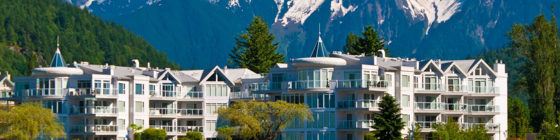 Lakeview condo over gorgeous mountain in Harrison Hot Springs, British Columbia, Canada.