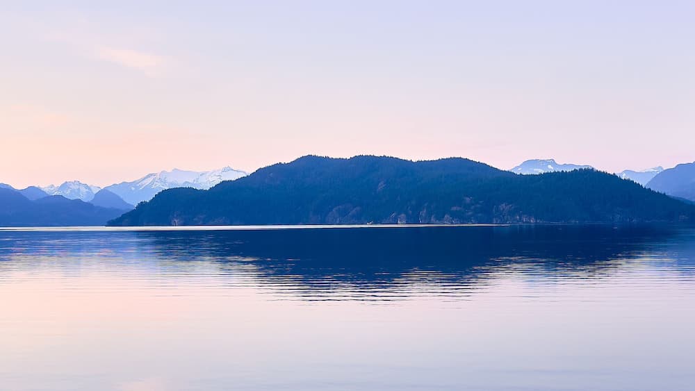 Harrison Lake in Front of Harrison Hot Springs Resort, British Columbia, Canada