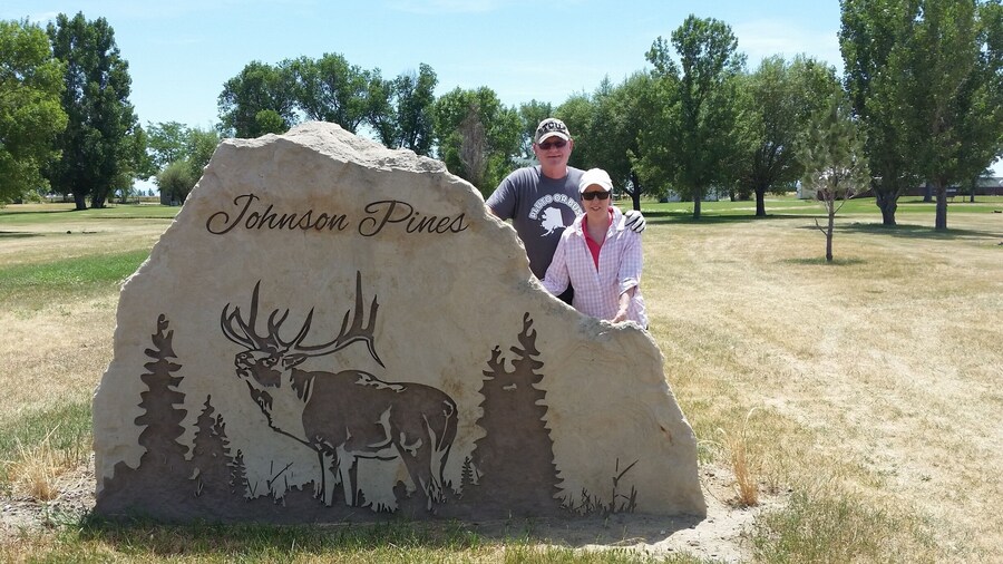Another day of golf - yes this is what we do. Retirement is awesome! Hardin, Mt.