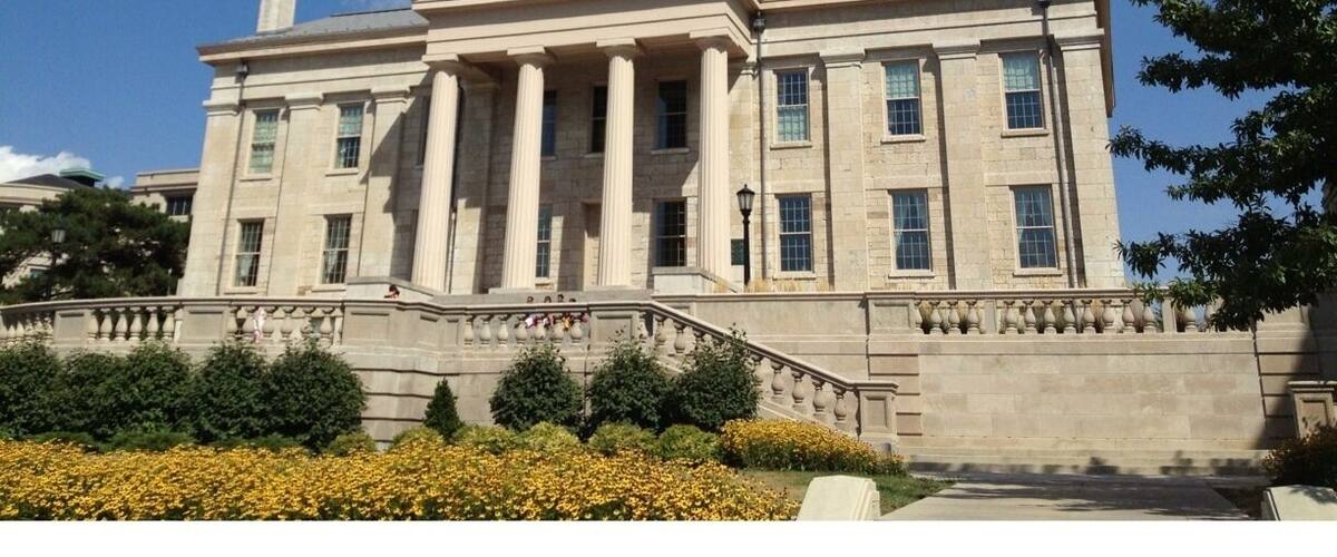 The first Capitol of the state of Iowa, before it was moved to Des Moines. Now part of the University of Iowa campus, Go Hawkeyes!!