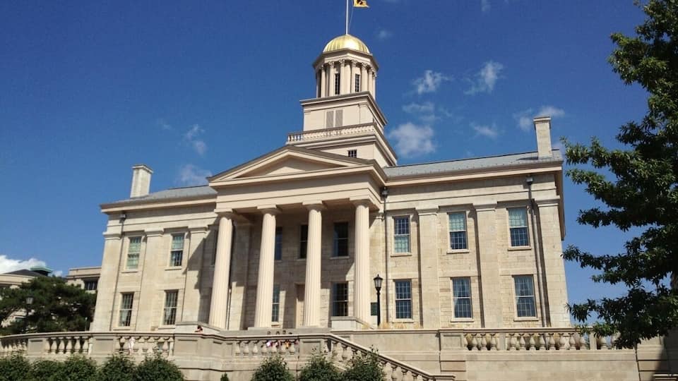 The first Capitol of the state of Iowa, before it was moved to Des Moines. Now part of the University of Iowa campus, Go Hawkeyes!!