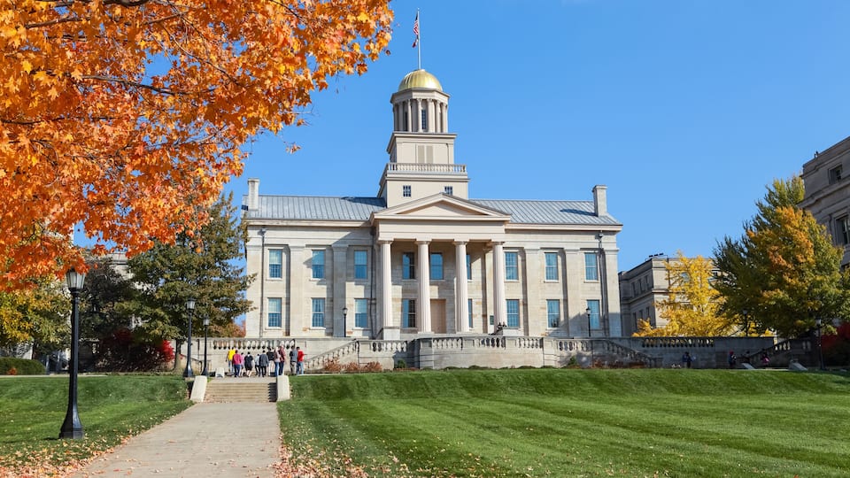 Old Capitol building downtown Iowa City