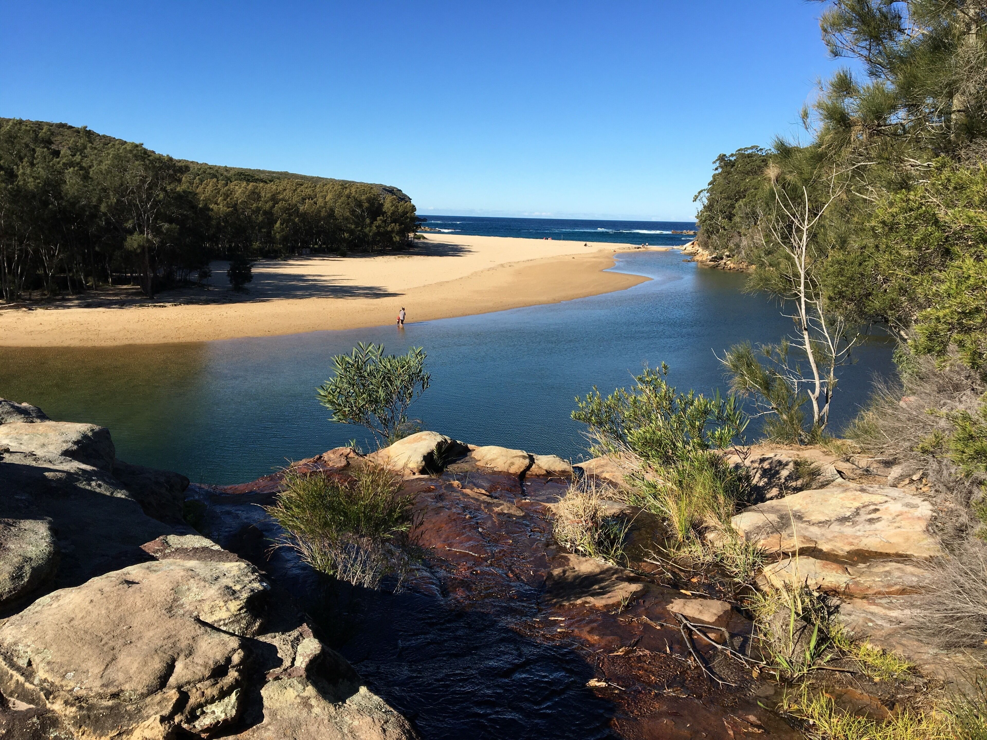 A fabulous place to hike north or south in the Royal National Park.
