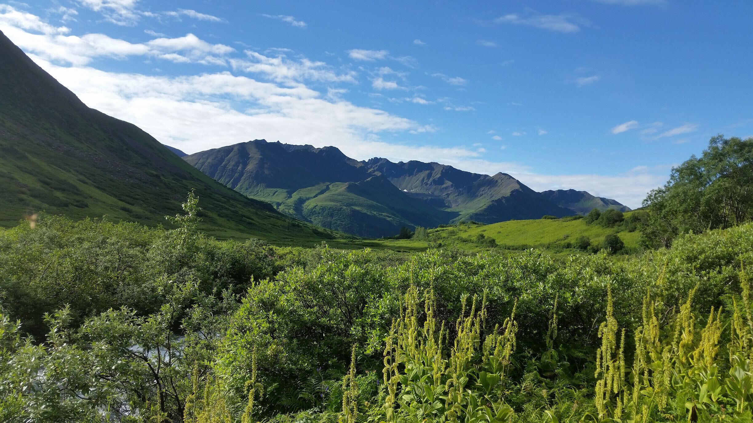 Reed Lakes Trail in Hatcher Pass area, nice hike, beautiful views