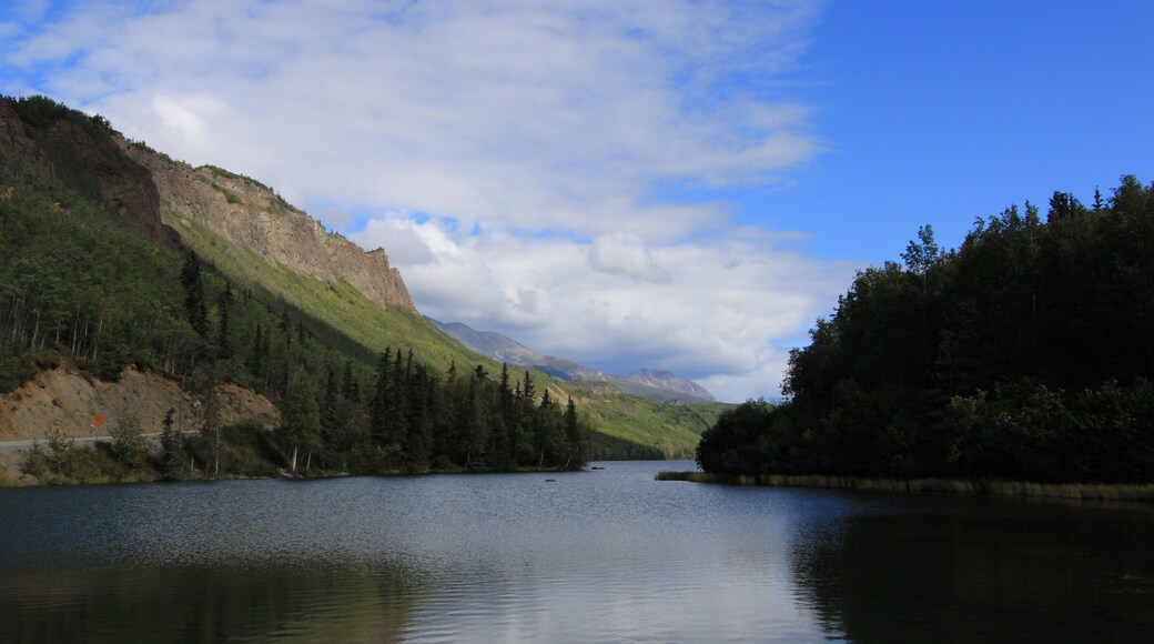Crystal Clear Beautiful lake formed by runoff
