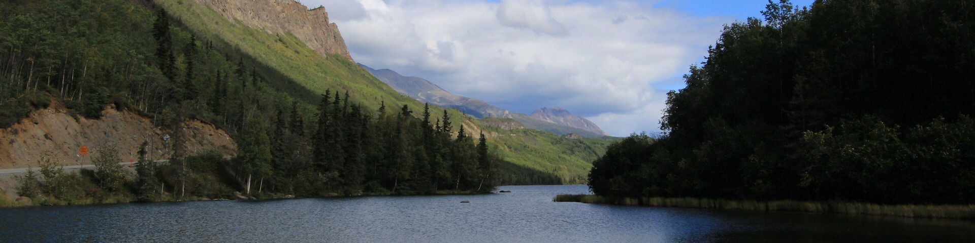 Crystal Clear Beautiful lake formed by runoff