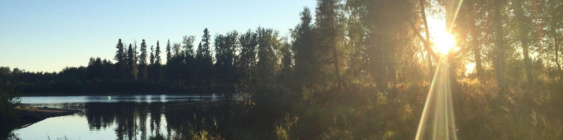 Beautiful fishing spot on the river behind the campgrounds the guys caught a lot of salmon a  must see while visiting this gorgeous state!