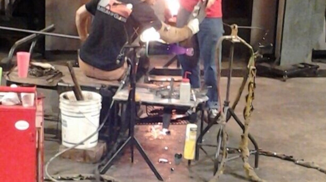 Watch live glass blowing demos