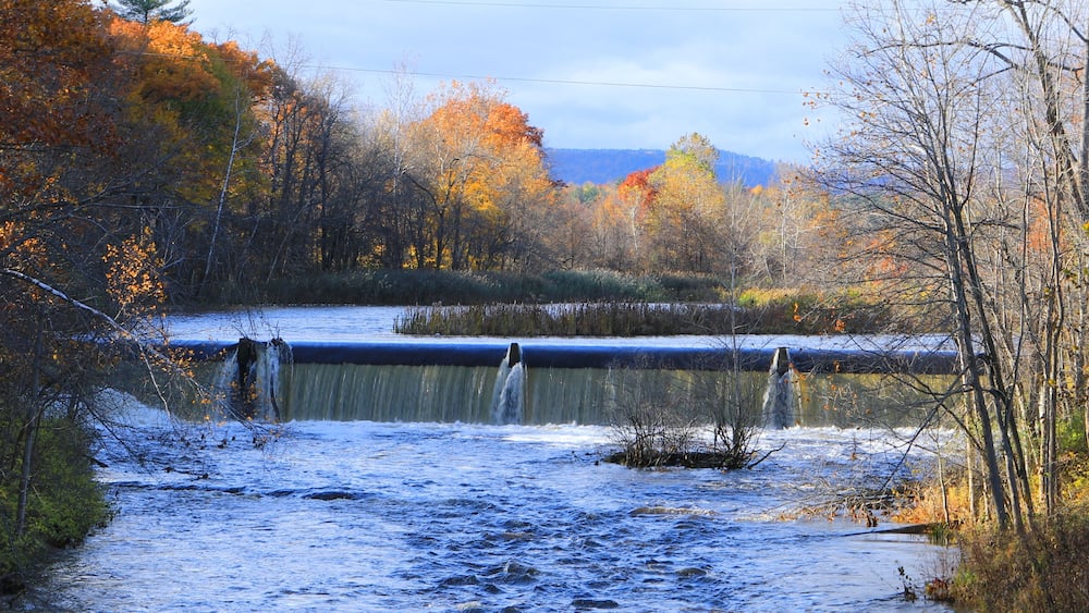 Mill dam in Westfield, Massachusetts
