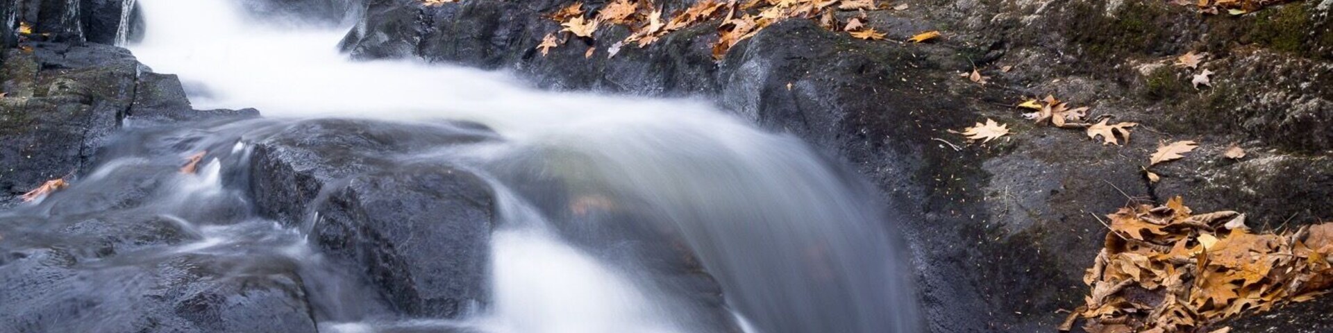 Another little gem of a waterfall can be found in Southford Falls State Park in Connecticut. This image was taken in the fall season. Mid summer water flow may be minimal.