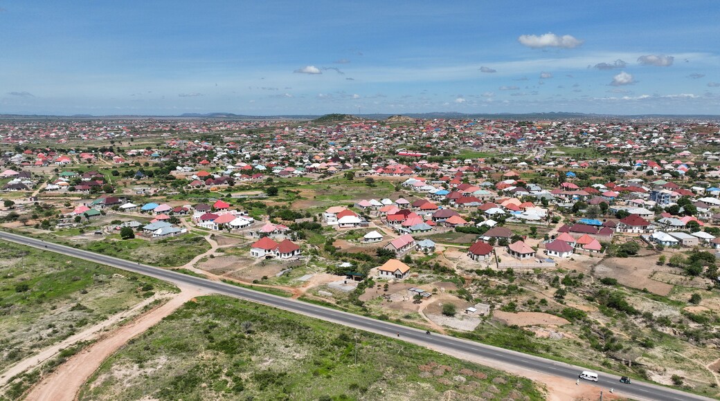 Aerial View of Dodoma the Capital City of Tanzania in East Africa