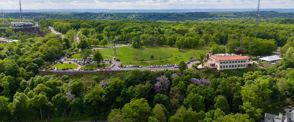 Aerial Drone of New Jersey Homes in West Orange