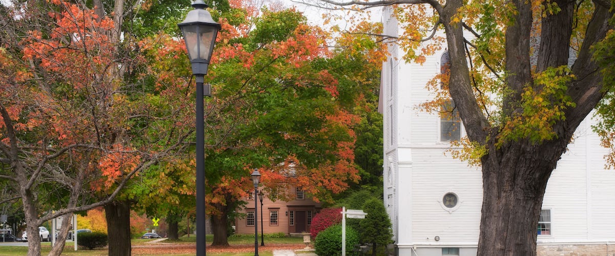 Manchester Vermont Historic District Autumn