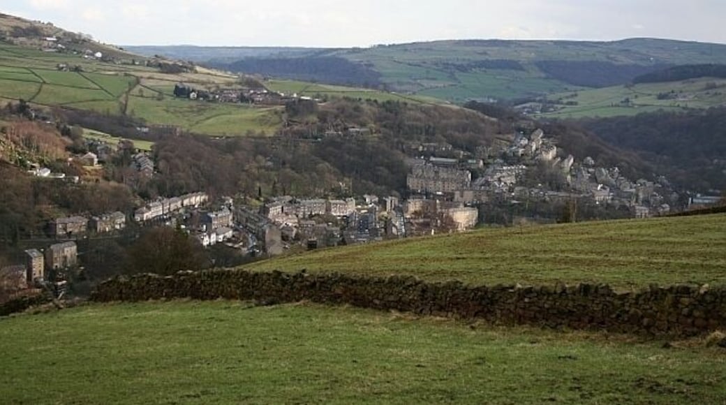 View From Cross Hill The view SE from north of Heptonstall.