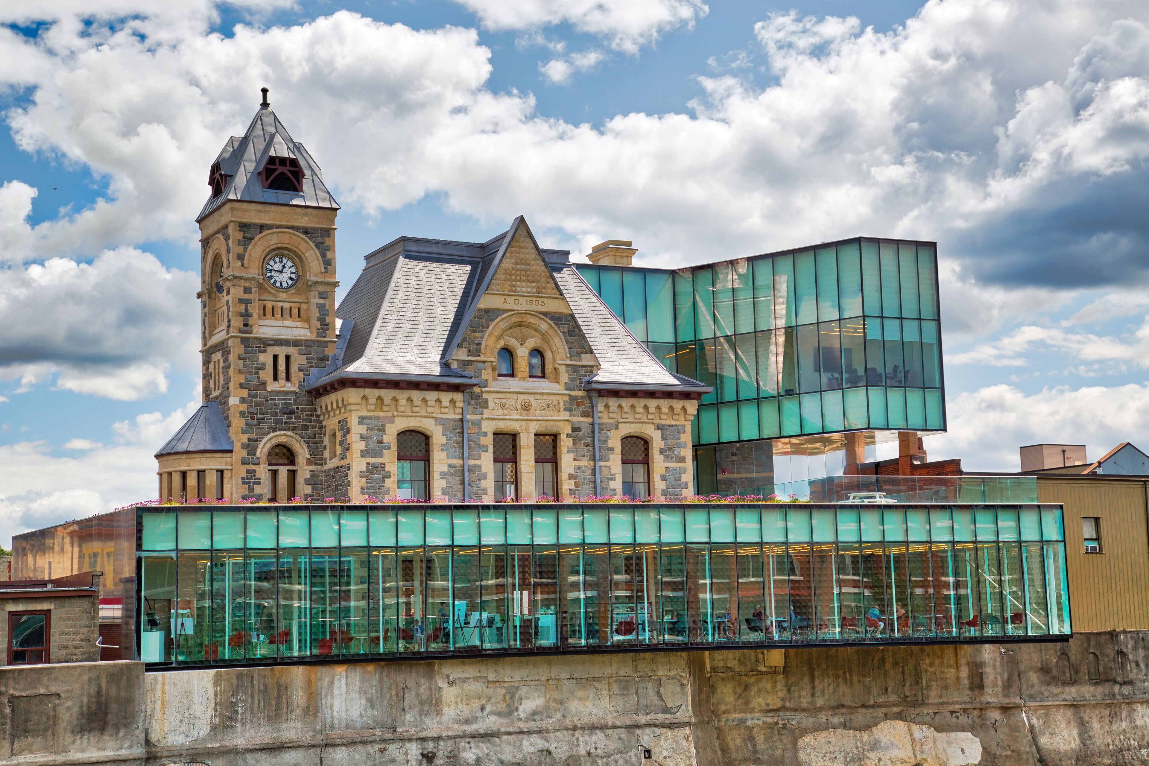 Historic city center of Cambridge, Ontario, Canada