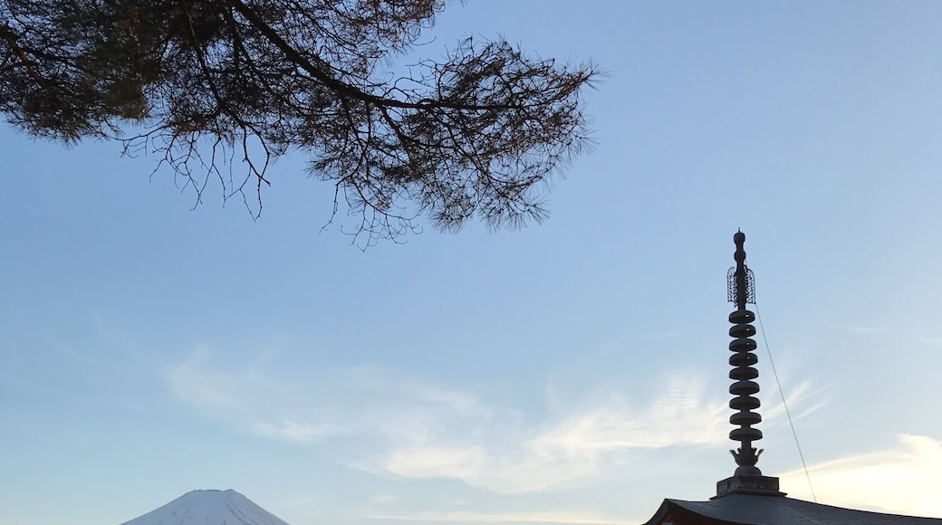 Mt. Fuji + pagoda. #japan #mtfuji
