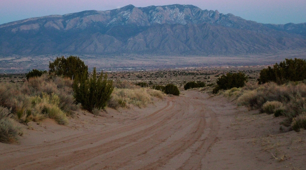 Mountains with road. Rio Rancho, New Mexico