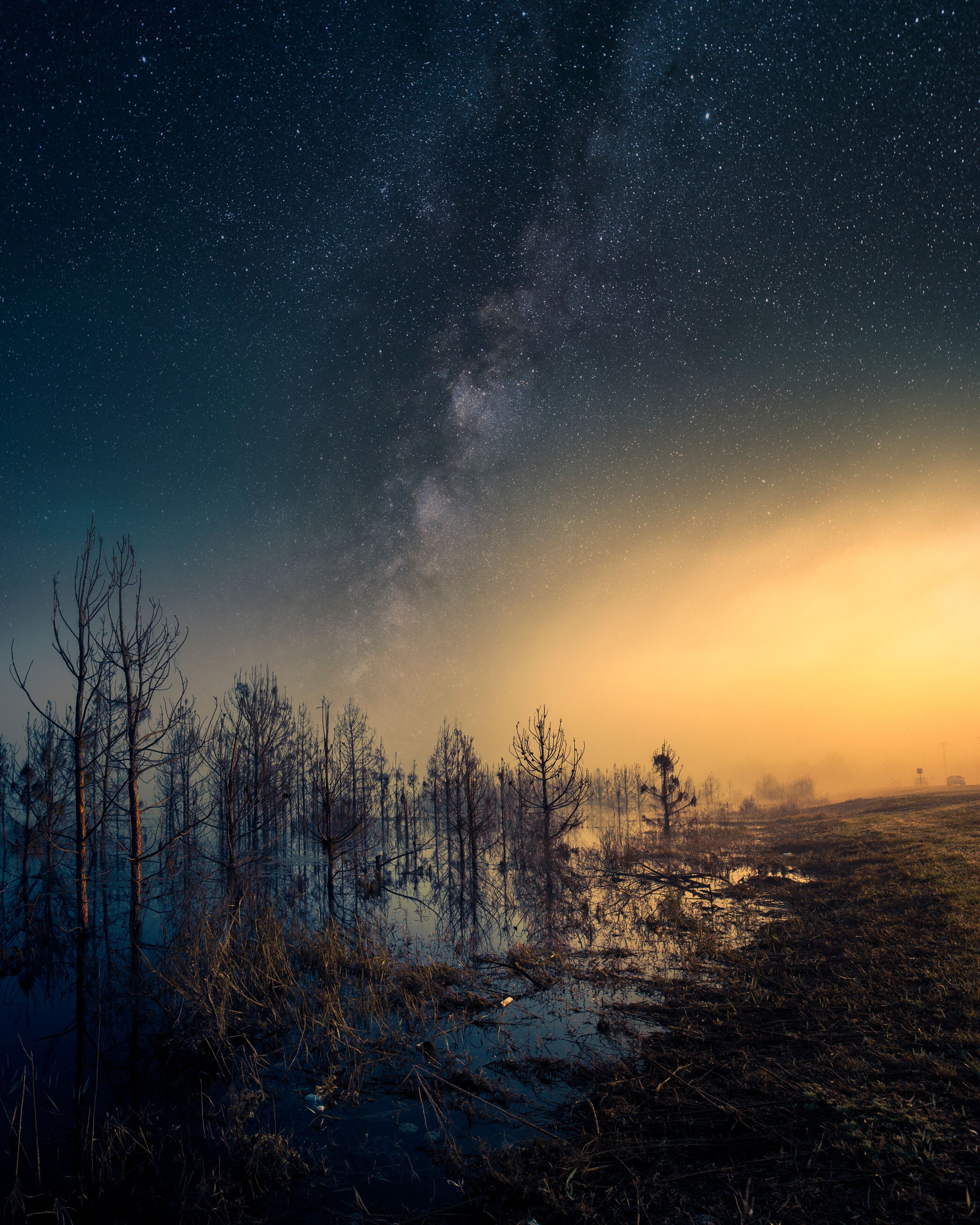 Dramatic sunrise in Deltona Florida